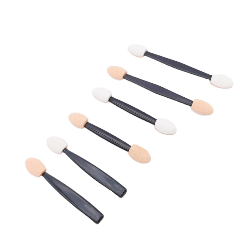 Eyeshadow Applicators with Container, Disposable Dual Sides Eyeshadow Brushes, Eyeshadow Sponge Applicator Makeup Applicators