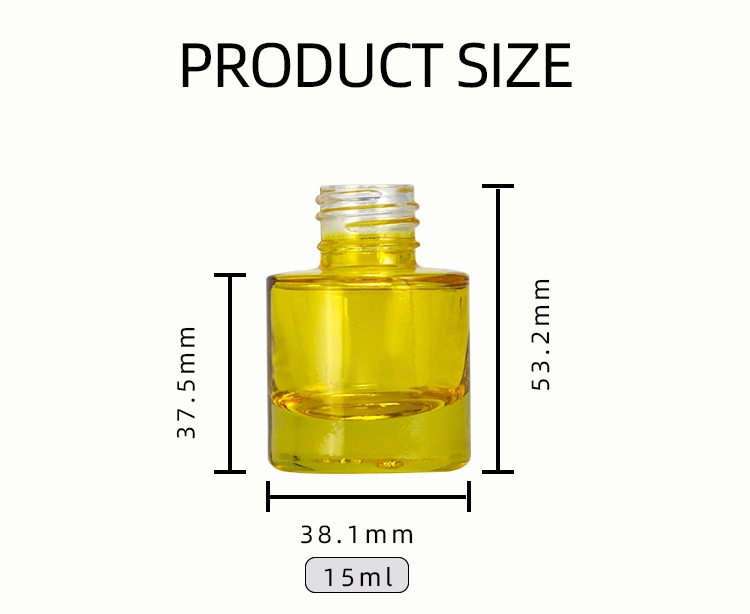 15ml Flat Shoulder Thick Bottom Essence Dropper Bottle Essential Oil Cosmetics Package