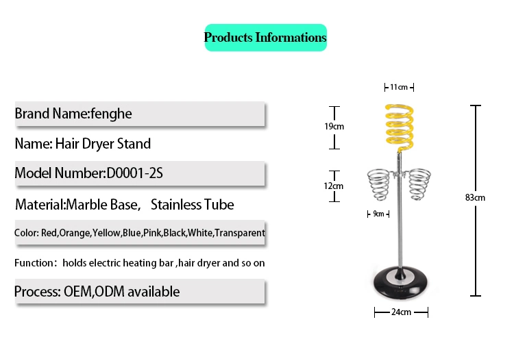 Hair Salon Equipment on Floor Hair Dryer Holder Stand