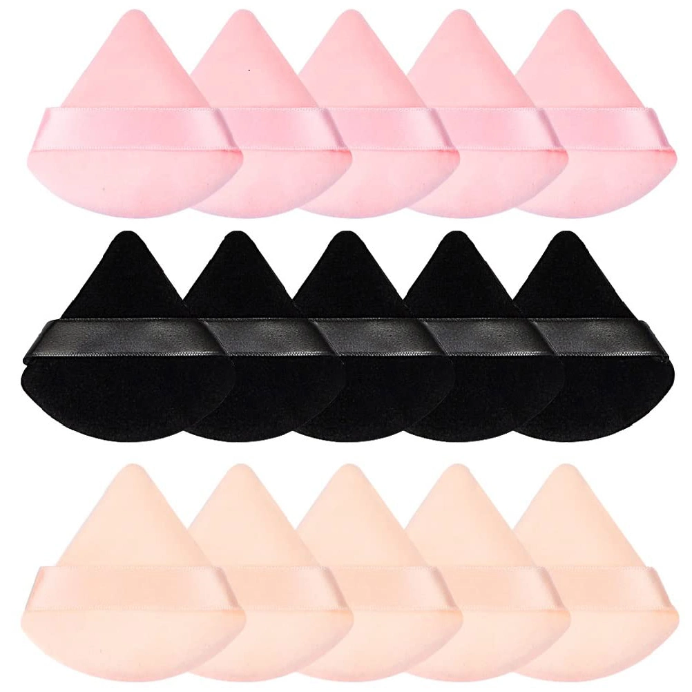 Powder Puff Triangle Makeup Puff Pure Cotton Powder for Loose Powder Body Cosmetic Foundation Sponge Makeup Tool