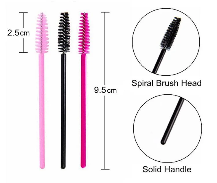 Disposable Mascara Brush Wand for Lashes Spoolie Brushes Eyebrow Spoolie Eyelash Extension Lash Brushes