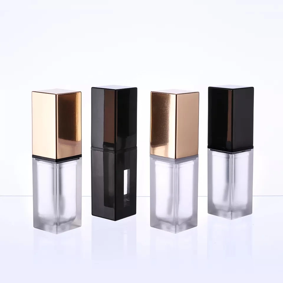 Square Clear Lipgloss Tubes with Customized Logo